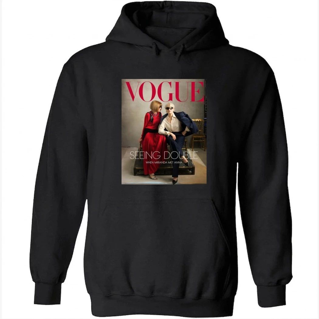 Meryl Streep And Anna Wintour On Vogue Magazine 2026 Seeing Double When Miranda Met Anna Shirt