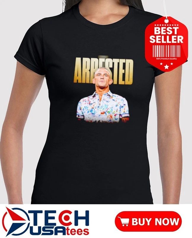 Arrested UFC legend Dustin Poirier mugshot shirt
