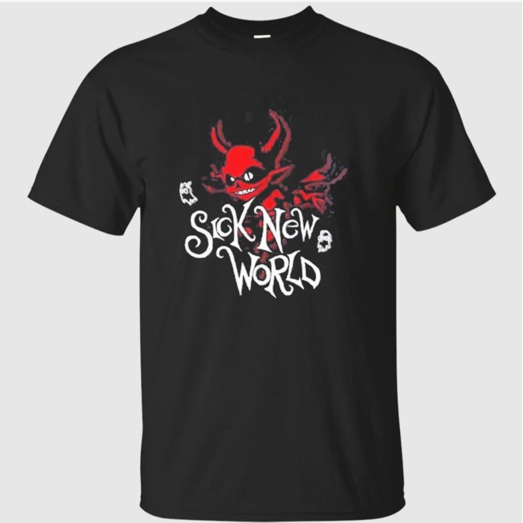 Sick New World 2026 Las Vegas Festival Merch On April 25 2026 Full Lineup Signature Red Devil T-Shirt