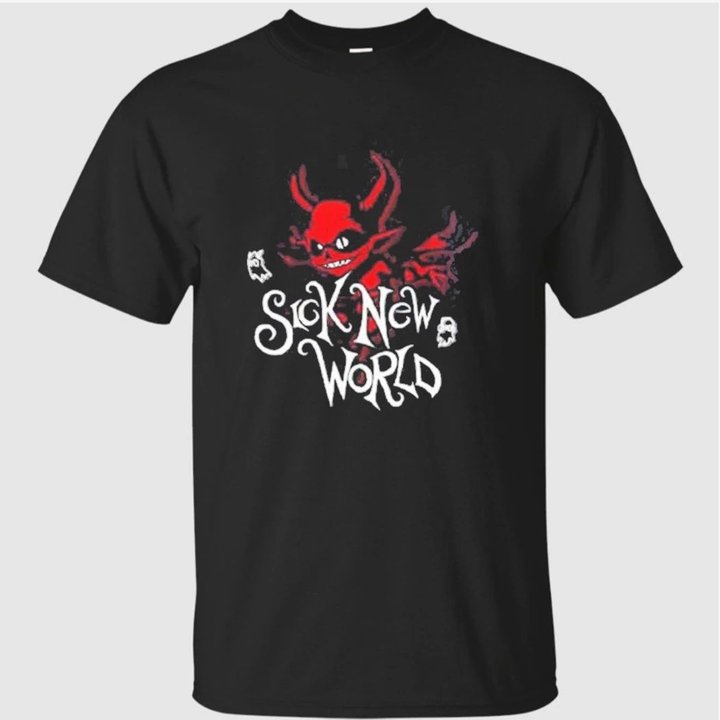 Sick New World 2026 Las Vegas Festival Merch On April 25 2026 Full Lineup Signature Red Devil T-Shirt