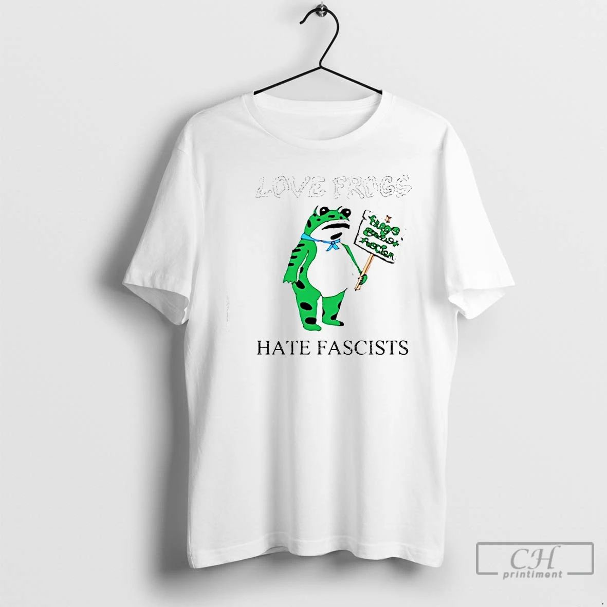 Classic Love Frogs Anti Fascists T Shirts