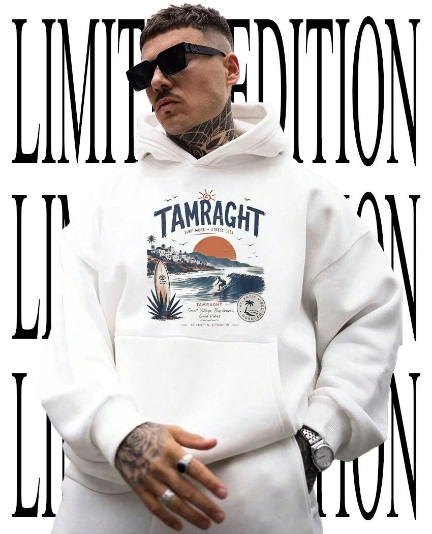 Tamraght surf more stress less shirt