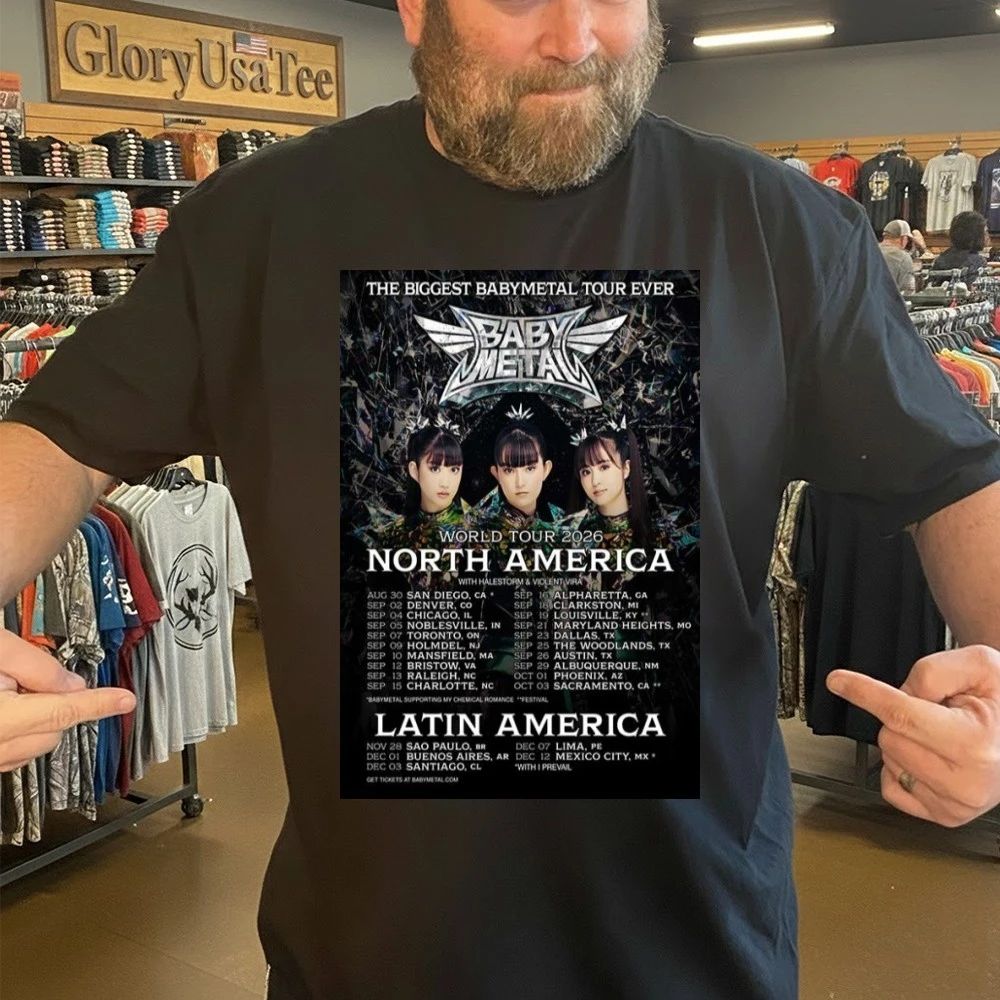 BABYMETAL World Tour 2026 Poster Shirrt