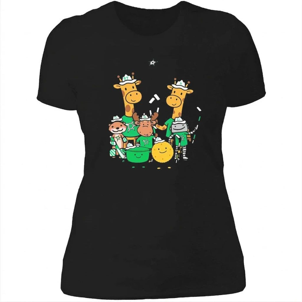 Dallas Stars Cartoon Group Illustration Shirt