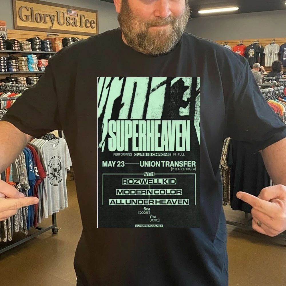 Superheaven May 23 2026 Union Transfer Philadelphia PA Tour Poster Shirt