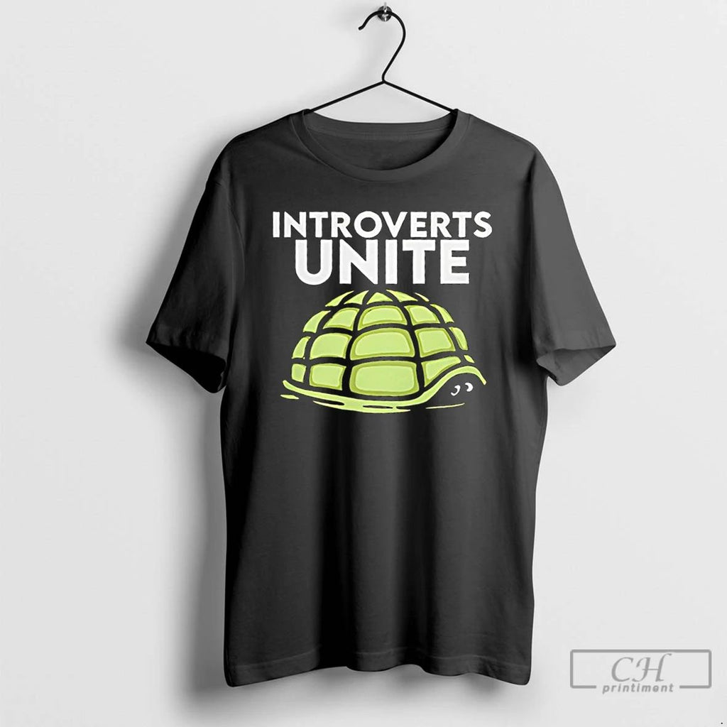 Classic Introverts Unite Like Turtle Shell T Shirts