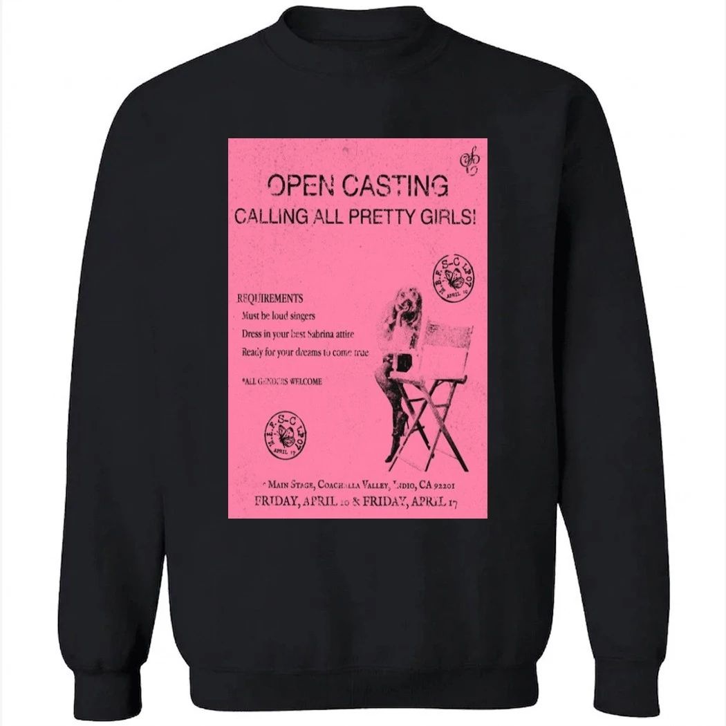 Team Sabrina Calling All Pretty Girls Tour 2026 Poster Shirt