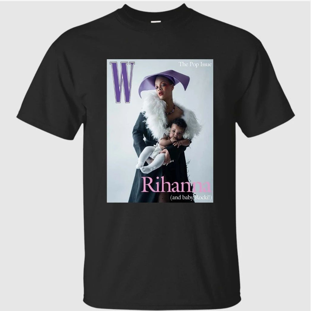 Rihanna And Her Daughter Rocki On The Cover Of W Magazine Poster Shirt