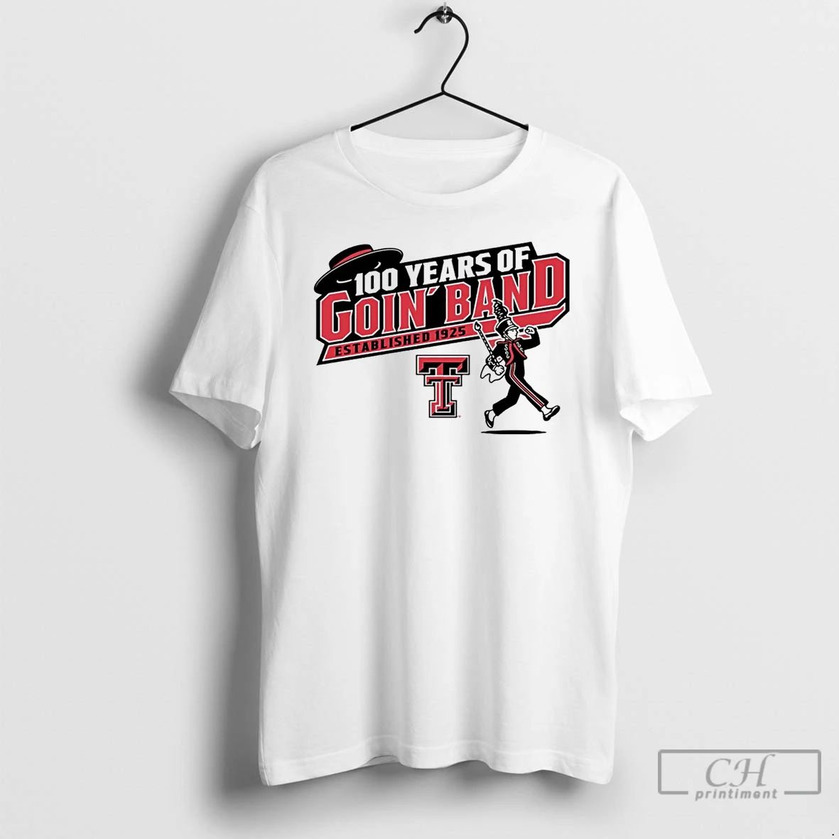 Classic Texas Tech Red Raiders 100 Years Of Goin Band T Shirts