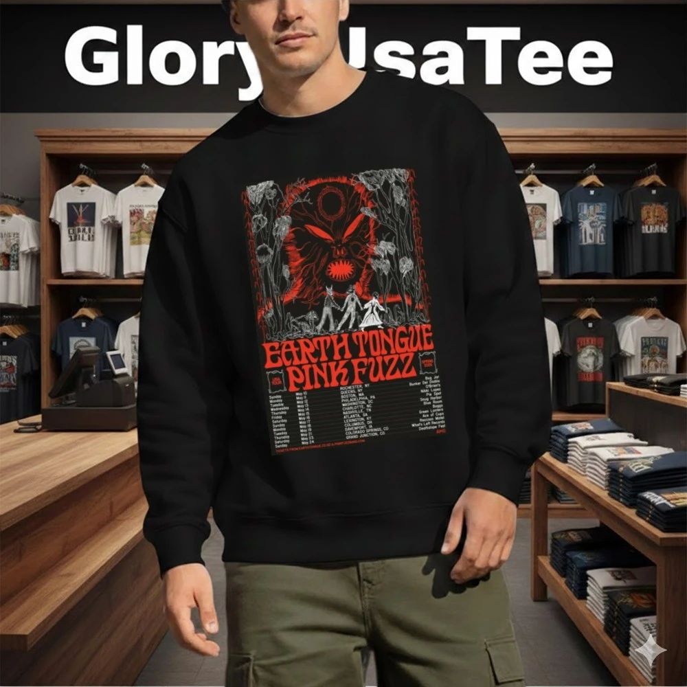 Earth Tongue Spring Tour 2026 Poster Shirt