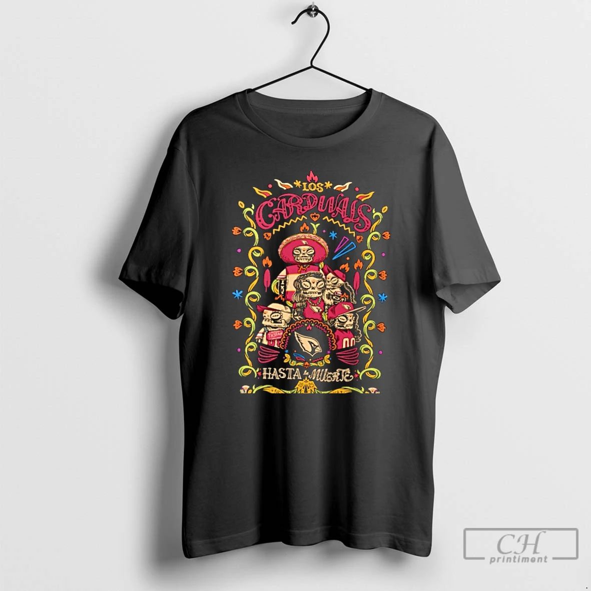 Premium Arizona Cardinals Hasta La Muerte Graphic T Shirts