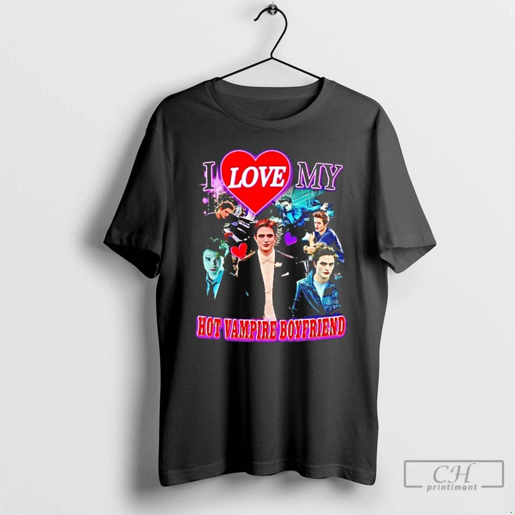 Classic I Love My Hot Vampire Boyfriend T Shirts