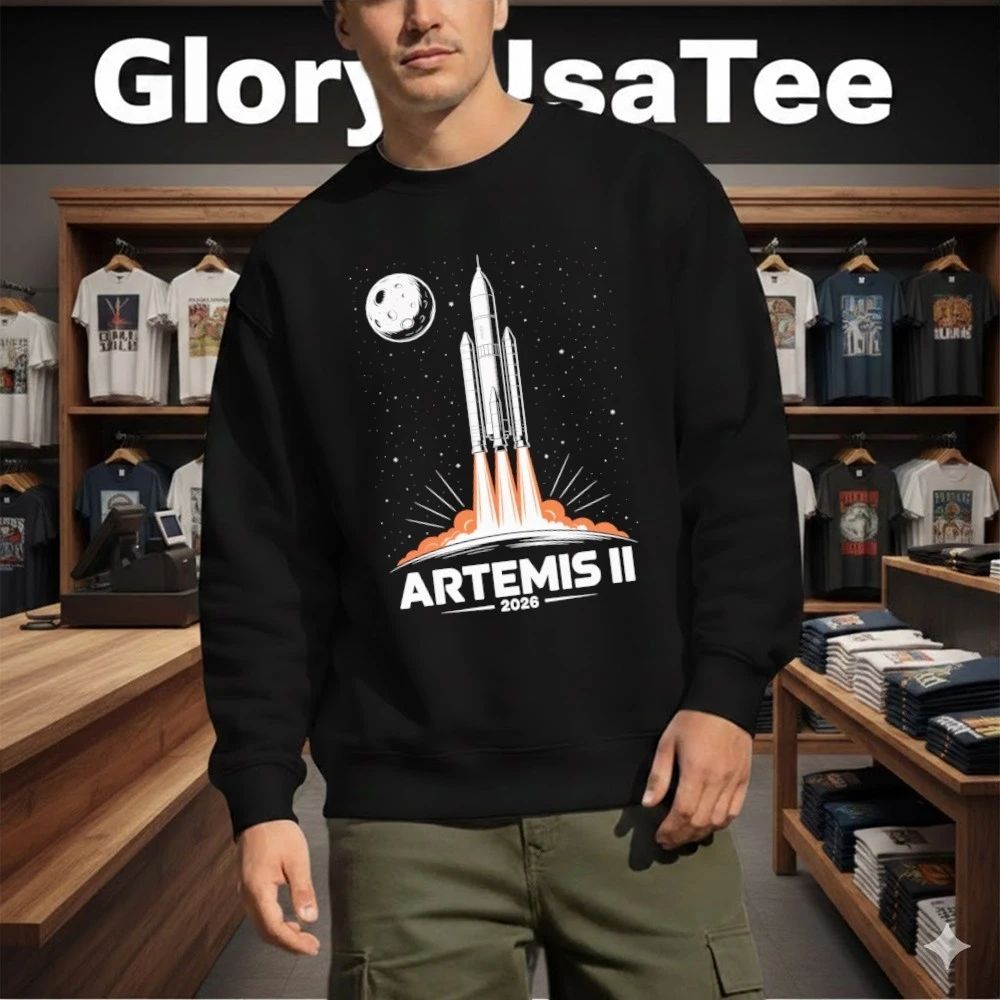 Artemis II 2026 Moon Mission Space Exploration Shirt