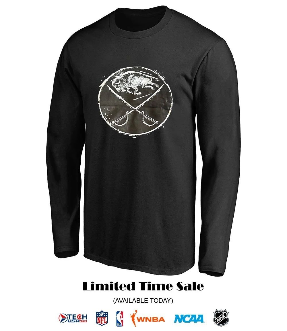 Buffalo Sabres Hockey Metal Iced Out logo shirt