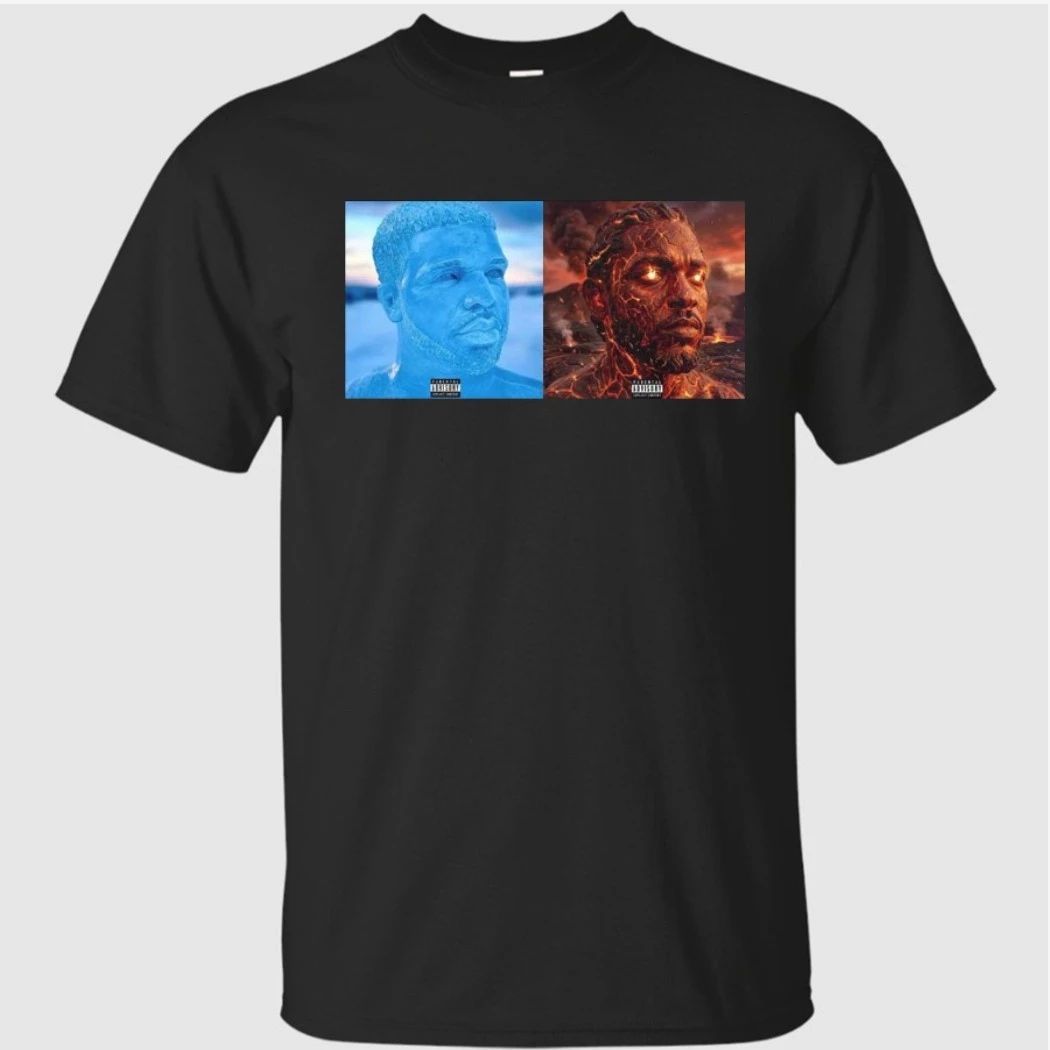 Funny Drake Iceman And Kendrick Lamar Fireman Album Covers T-Shirt