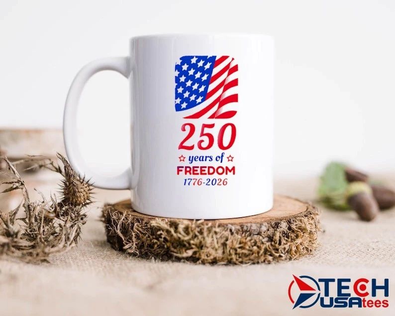 250 Years of Freedom 1776-2026 USA Patriotic flag shirt