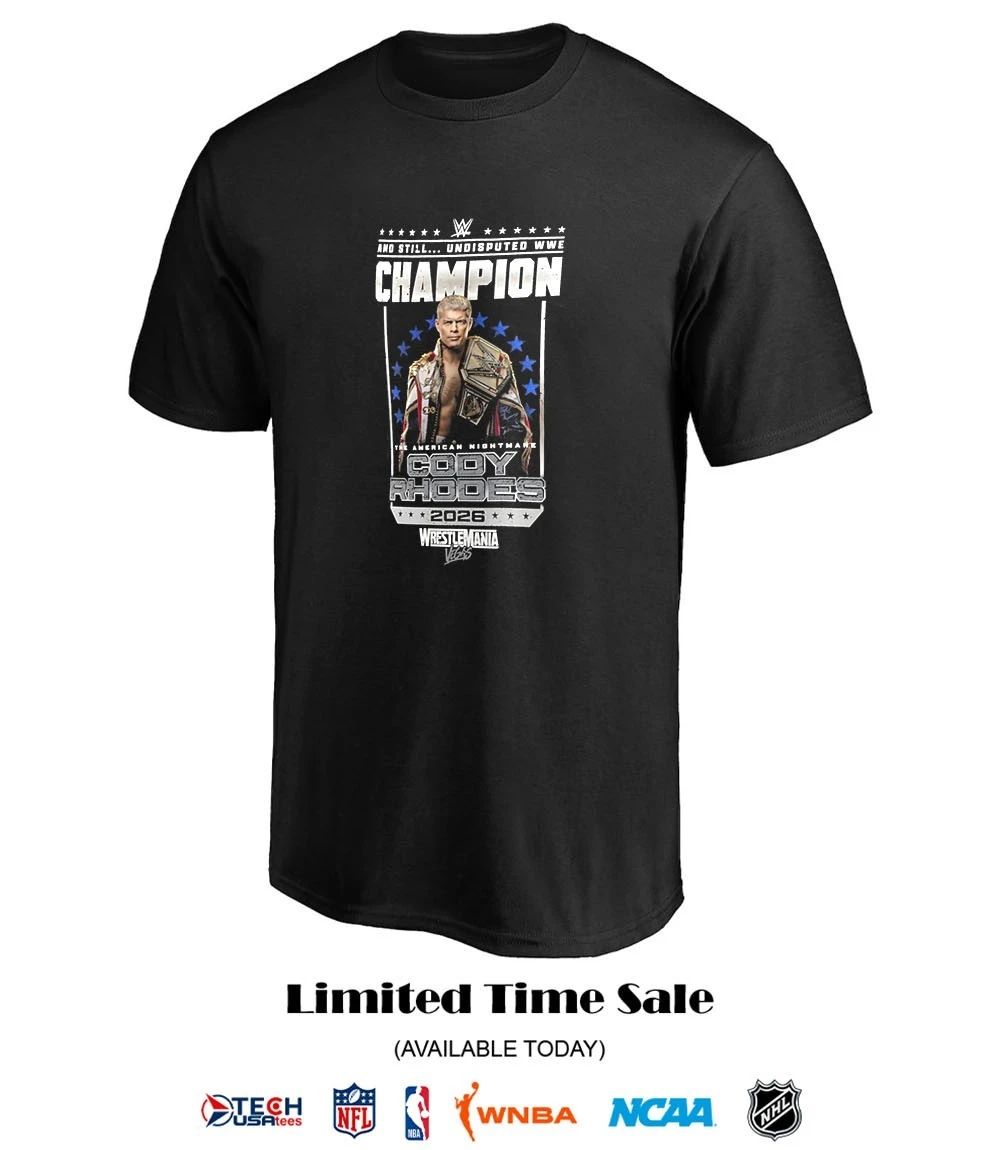 Cody Rhodes WrestleMania 42 Winner 2026 Champion shirt