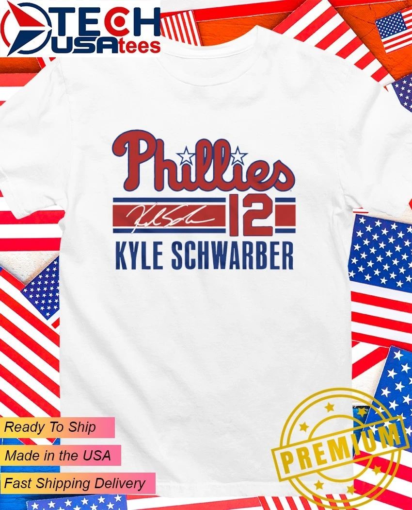 Philadelphia Phillies Baseball Kyle Schwarber No. 12 signature shirt
