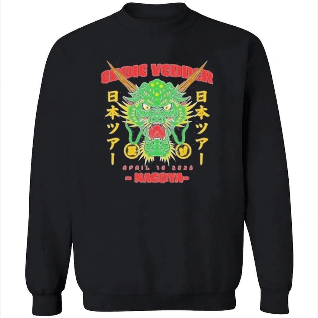 Eddie Vedder 2026 Dragon Event Tee For Nagoya Japan At Forest Hall On April 14th 2026 Shirt