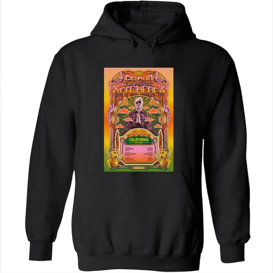 Robyn Hitchcock California May 2026 Shows Shirt
