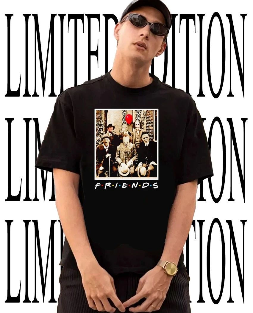 Horror Villains Friends Parody Vintage Group Photo shirt
