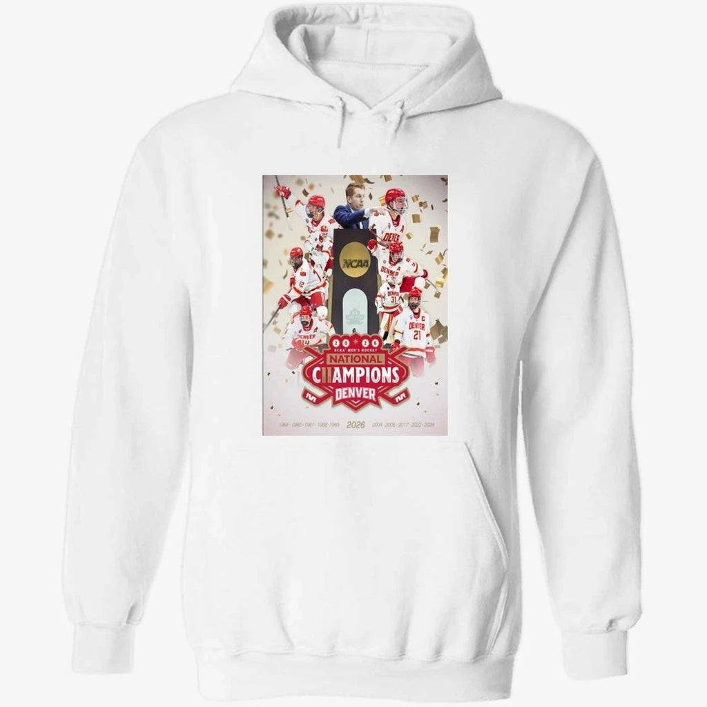 Denver Pioneers 2026 NCAA Men’s Hockey National Champions 11-Time Poster Shirt