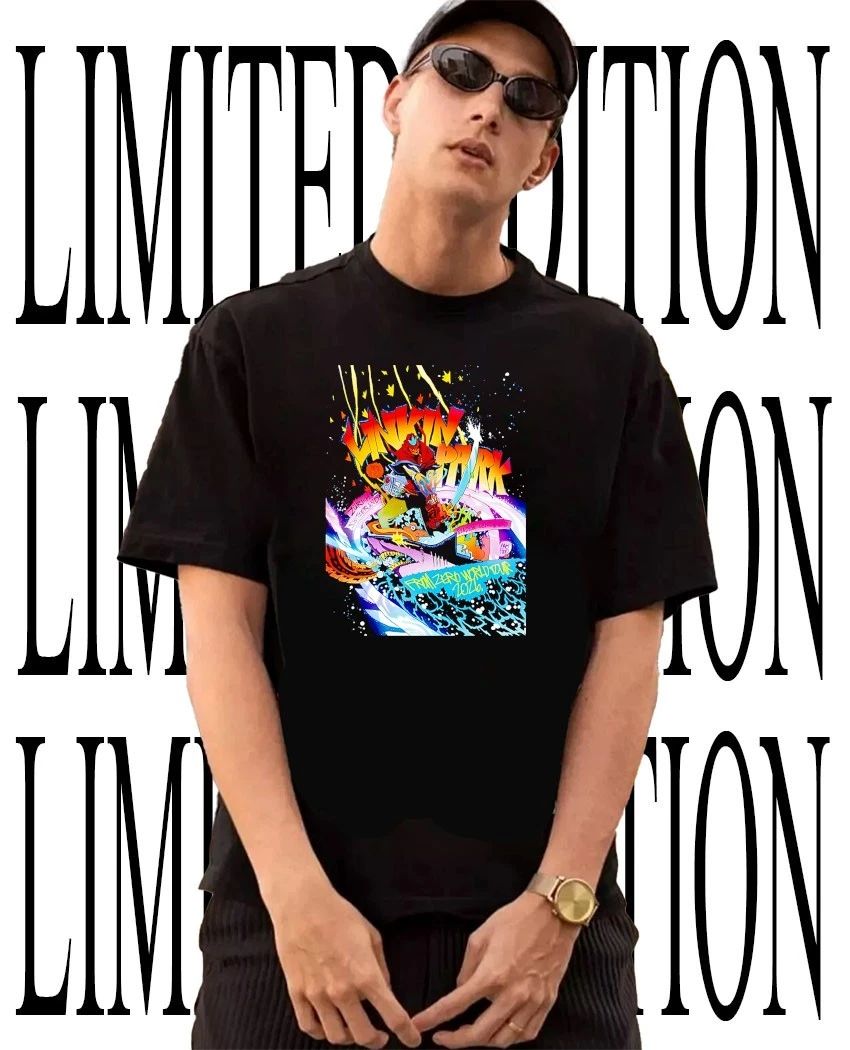 Linkin Park From Zero World Tour 2024 Zurich Comic Art Warrior Shark shirt