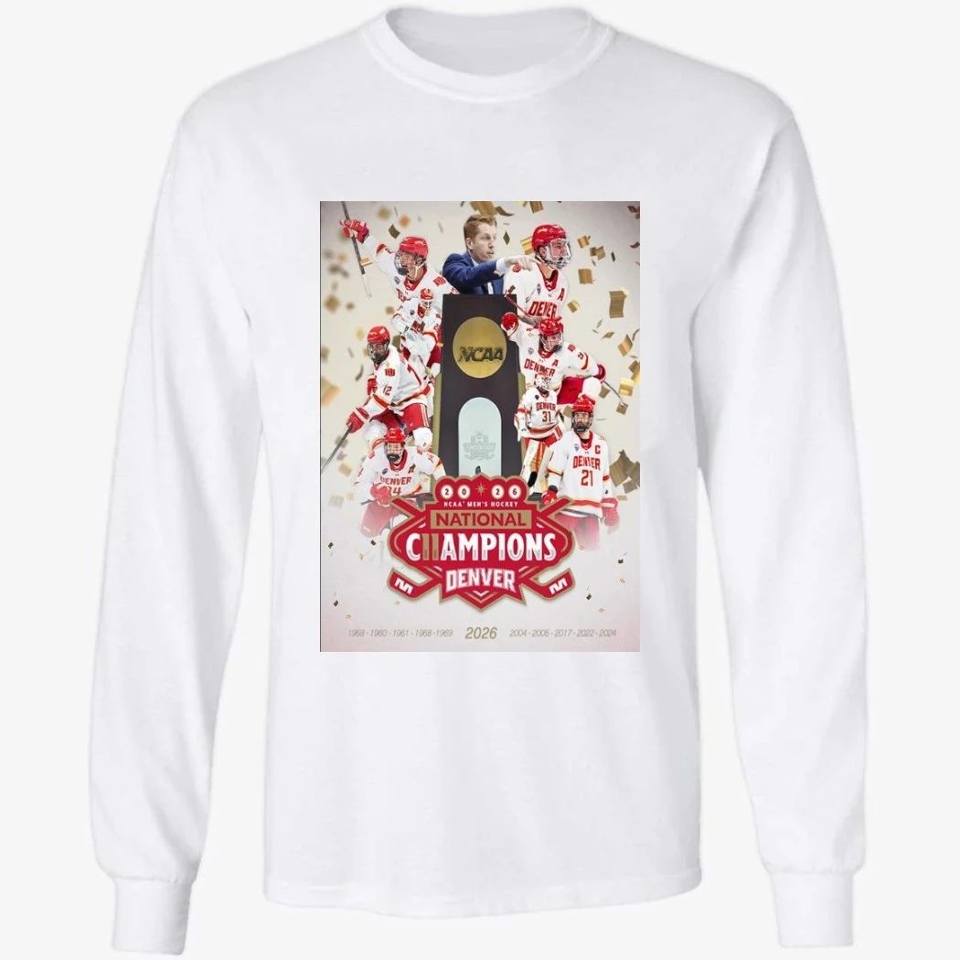 Denver Pioneers 2026 NCAA Men’s Hockey National Champions 11-Time Poster Shirt