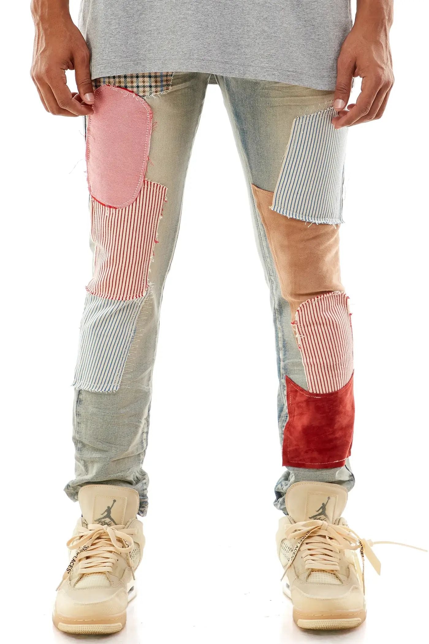 Multi Patch Jeans