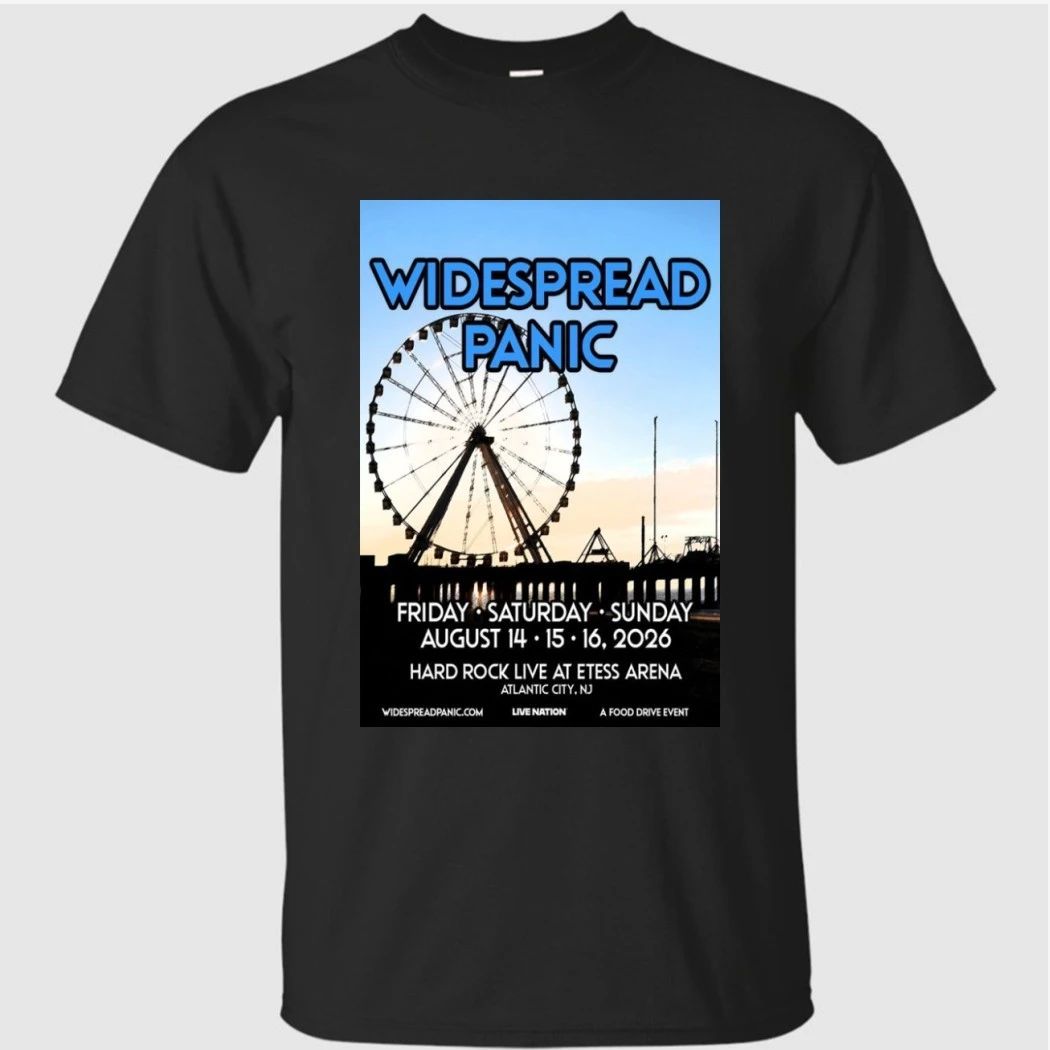 Widespread Panic Atlantic City, NJ Aug 14-16 2026 Poster Shirt