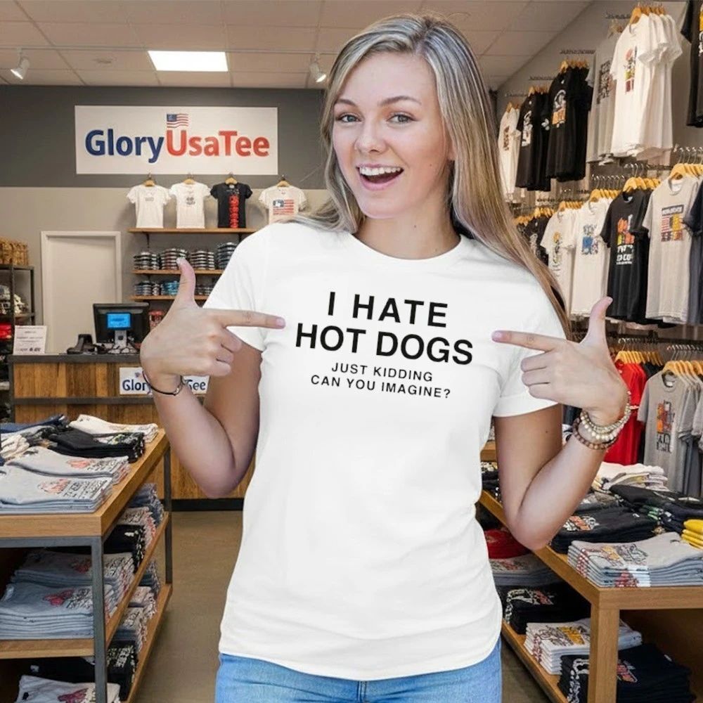 I Hate Hot Dogs Just Kidding Can You Imagine Shirt