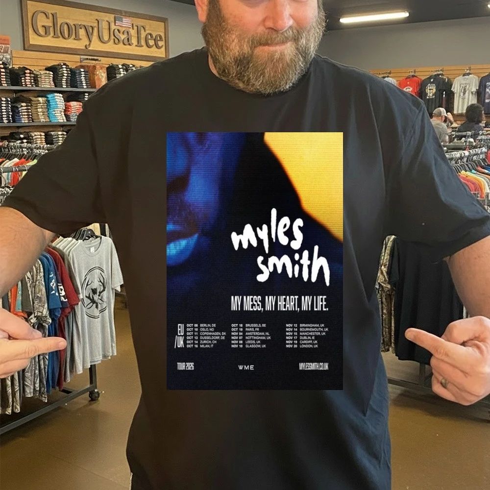 Myles Smith Tour World 2026 Poster Shirt