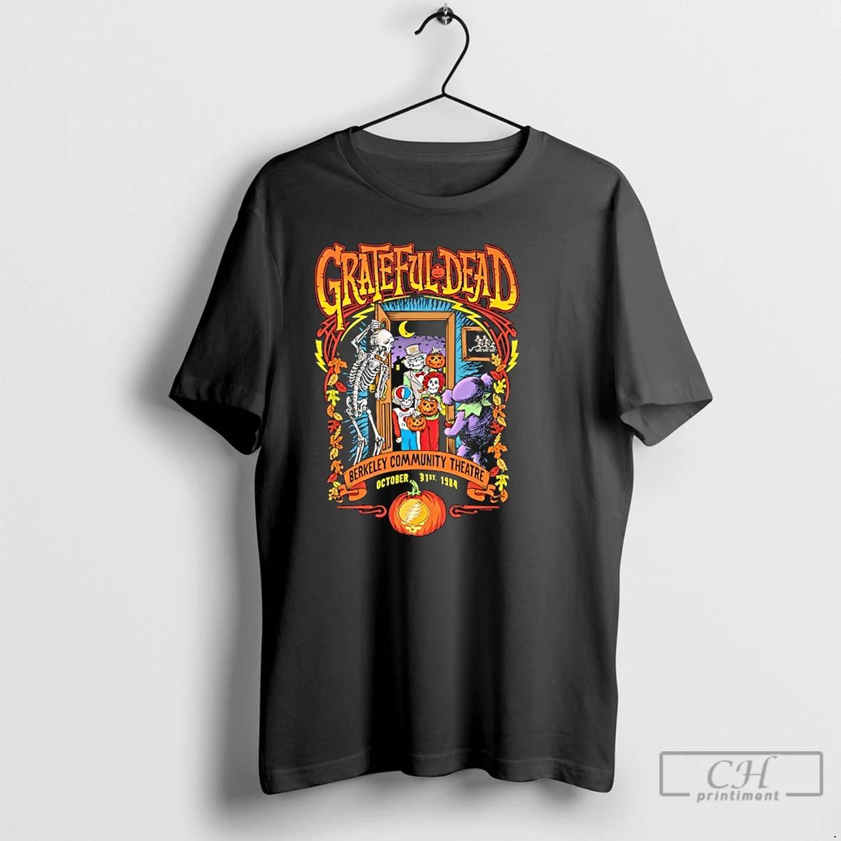 Classic Grateful Dead Trick Or Treat Halloween Berkeley Community Theatre T Shirts