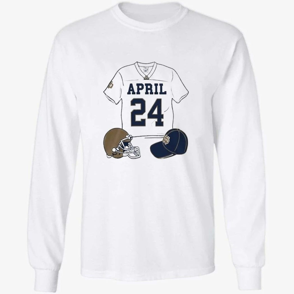 The Shirt 2026 unveiled on Notre Dame’s campus Helmet Shirt