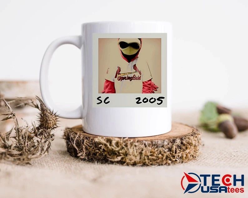 In our Cardinals Red Era Springfield Cardinals SC 2005 mascot photo shirt
