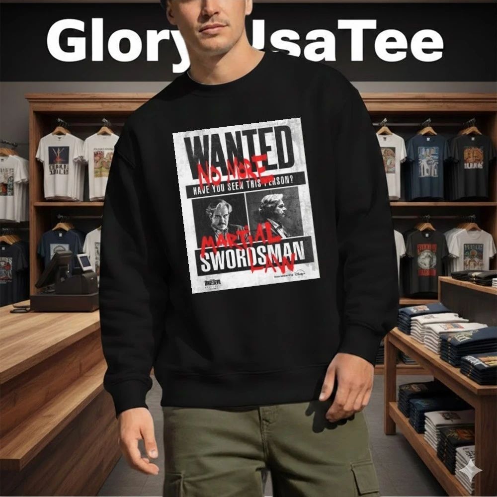 Tony Dalton As Jack Duquesne AKA Swordsman WANTED Poster For Daredevil Born Again Season 2 Shirt