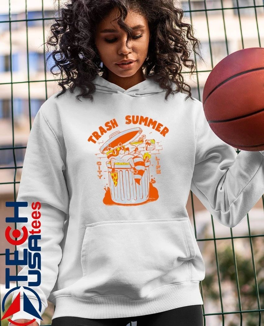 Raccoon trash summer city life shirt