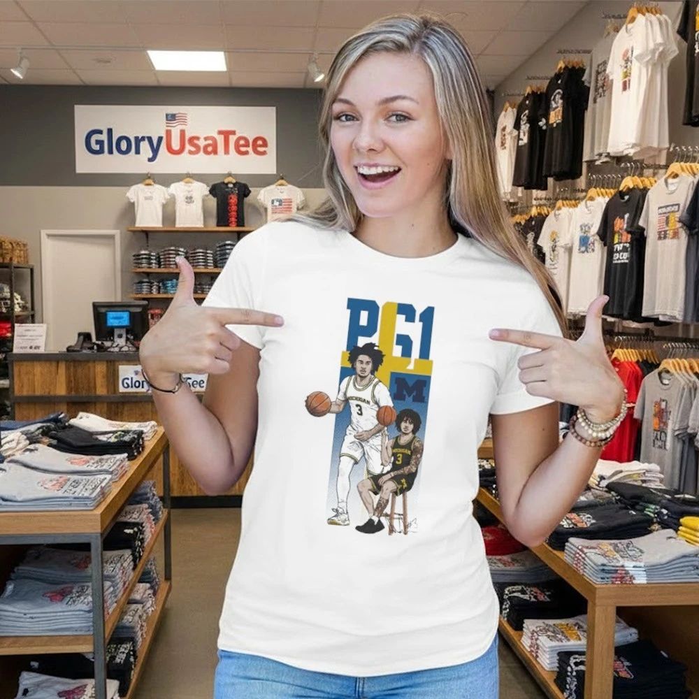 Elliot Cadeau Michigan Basketball White PG1 Shirt