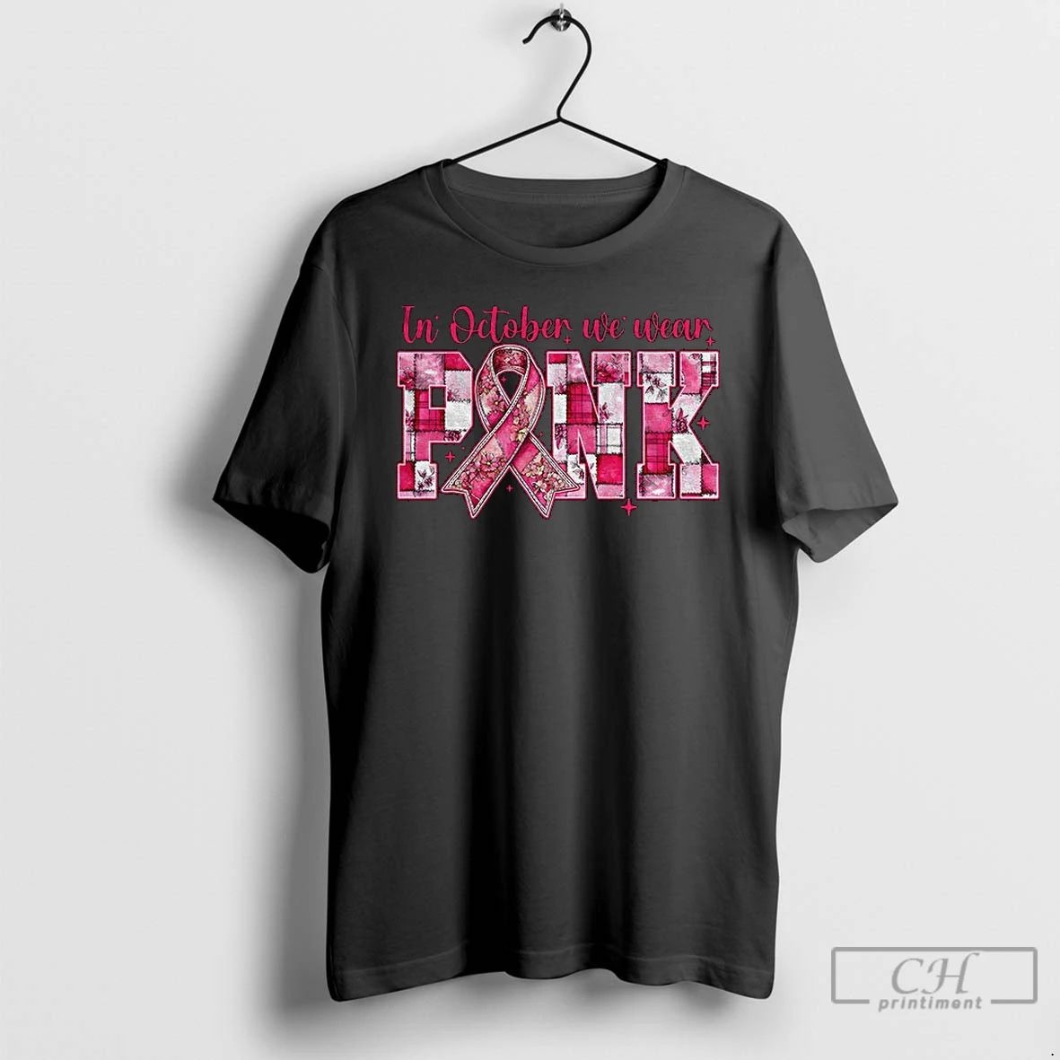 Premium Breast Cancer In October We Wear Pink Coquette T Shirts