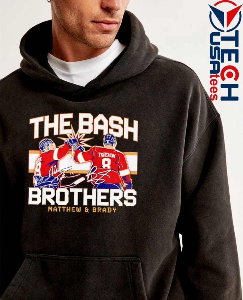 Matthew and Brady Tkachuk The Bash Brothers Florida Panthers signature shirt