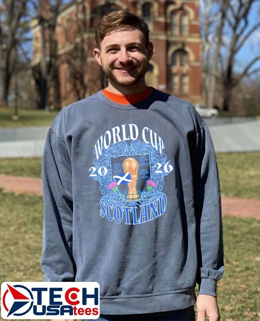 World Cup 2026 Scotland National Football Team Trophy shirt