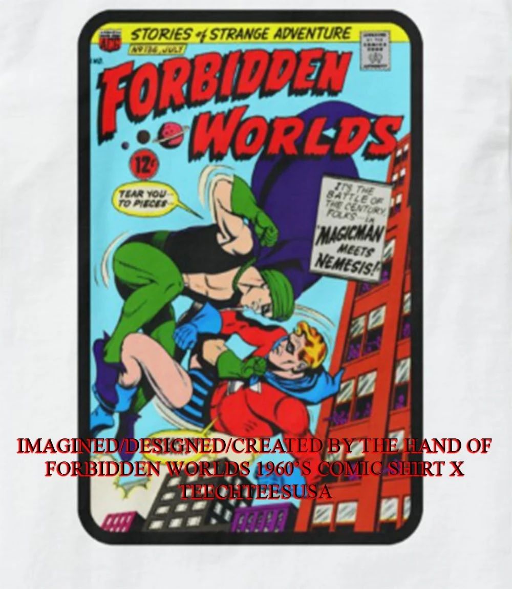 Forbidden Worlds 1960’s comic shirt