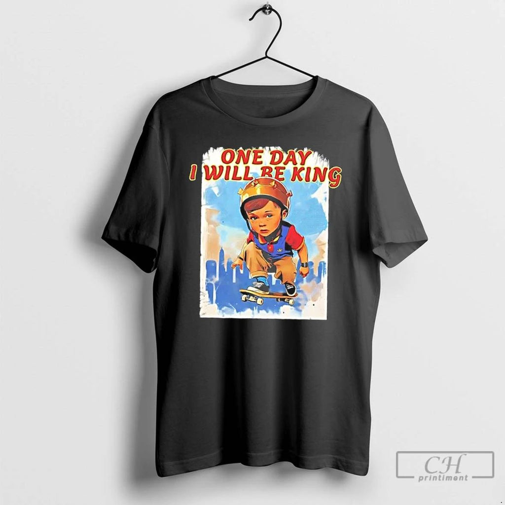 Classic Empire Skate Retro Kid On Skateboard T Shirts