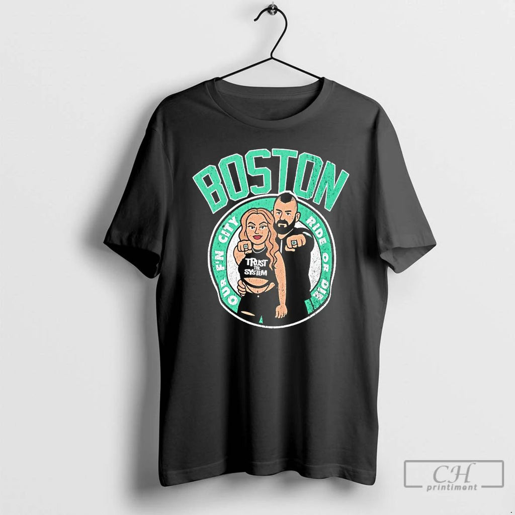 Classic Eddie And Alisha Boston Our Fn City T Shirts