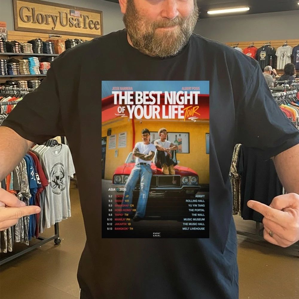 Jesse Barrera The Best Night Of Your Life Tour 2026 Poster Shirt