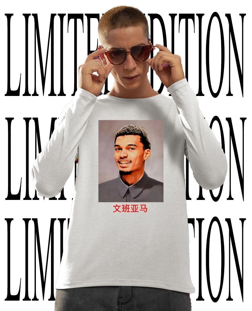 Mao Zedong x Victor Wembanyama San Antonio Spurs parody shirt
