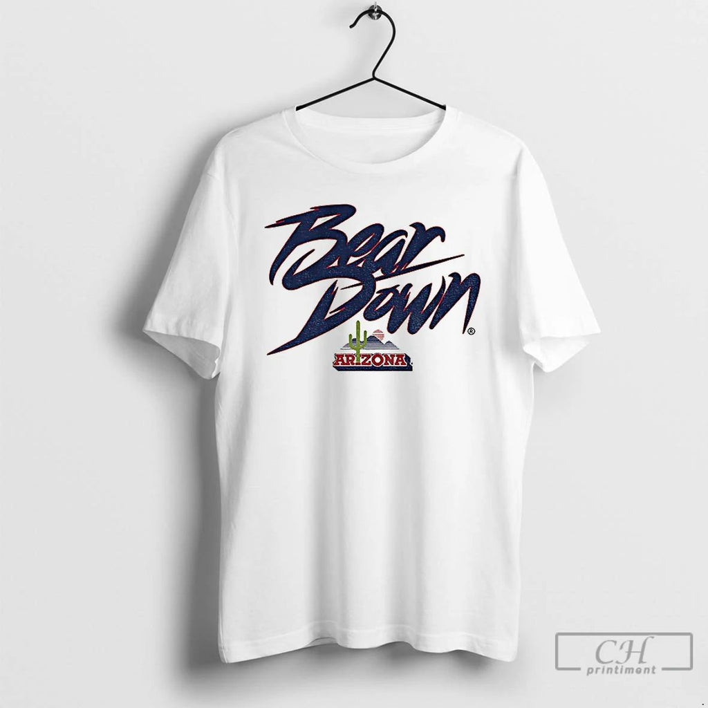Premium Bear Down Cactus Logo Arizona Wildcats Football 2025 T Shirts