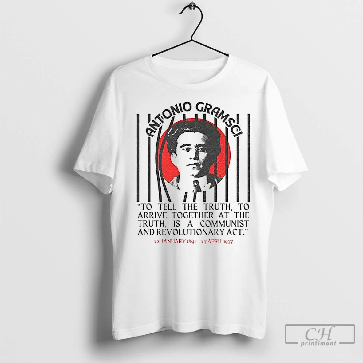 Classic Antonio Gramsci Big Face To Tell The Truth To Arrive Together At The Truth