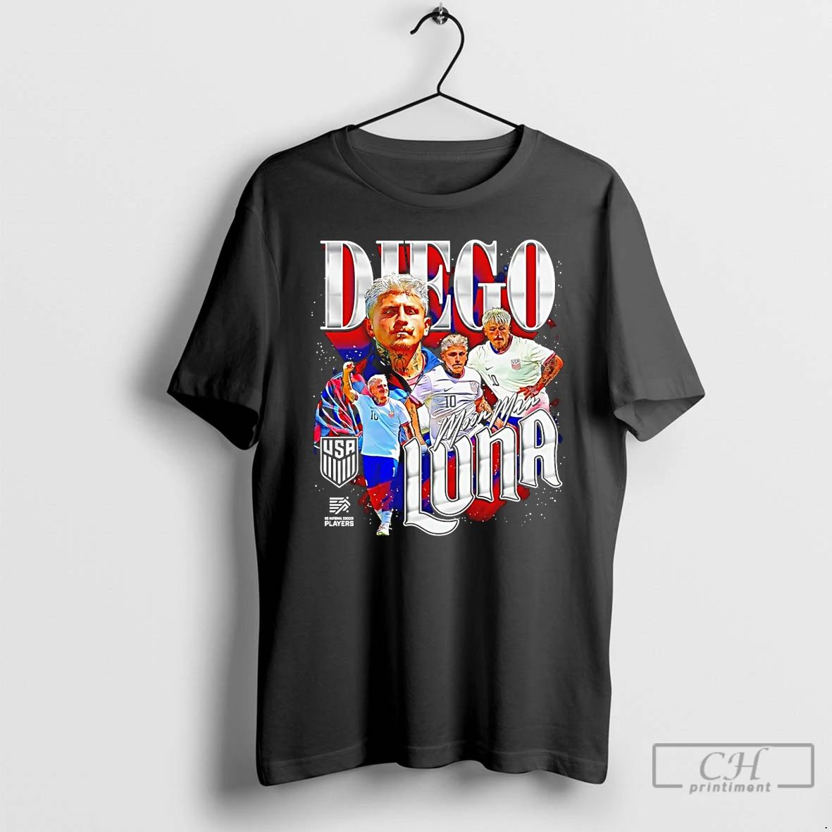 Classic Diego Luna Usmnt Moon Man Graphic T Shirts