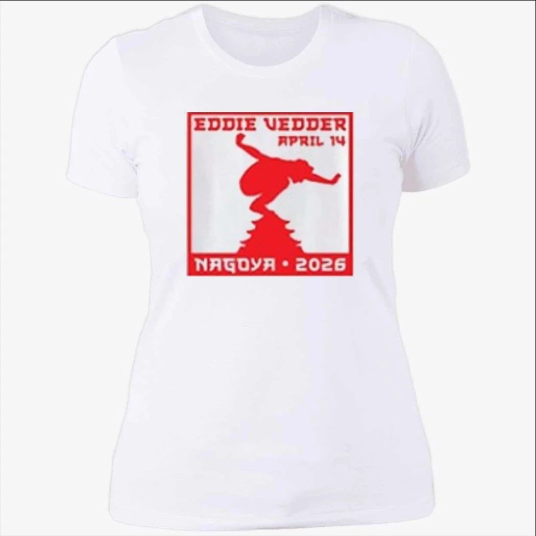 Eddie Vedder 14 2026 Show Merch Nagoya Japan Concert Shirt